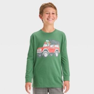 Bronco nwt Ford long Sleeve T-Shirt - Green XL Christmas